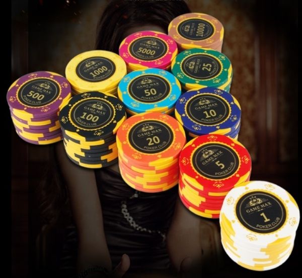 Bespoked 14G casino quality CLAY POKER CHIPS custom made, poker chip