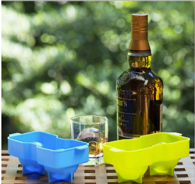 Ice Bucket Cup Mold Ice Cubes Tray Food Grade Quickly Freeze Silicone Ice  Maker Creative Design Ice Bucket Whiskey Beer Maker