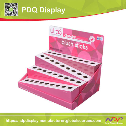Perfume PDQ Paper Show Case Cosmetic Cardboard Display Box with Holes -  China PDQ and Counter Display Units price
