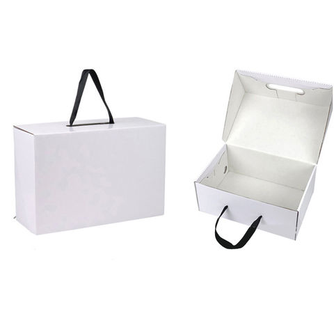 Buy Wholesale China Shoe Boxes Shoe Paper Boxes Customized Paper Storage Box  Kraft Folding Shoe Box With Handle & Shoe Boxes at USD 0.1