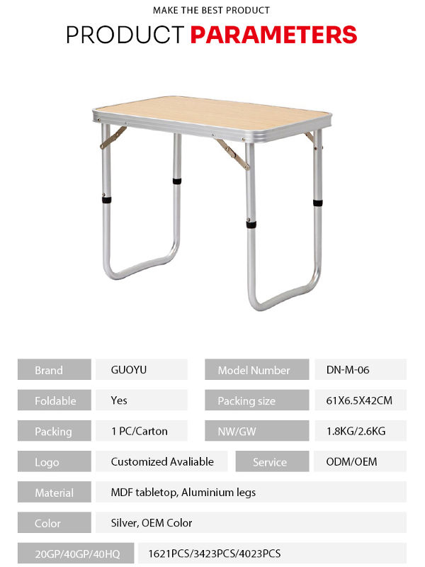 Fold Out Camping Table Aluminum, Plastic Table Dimensions
