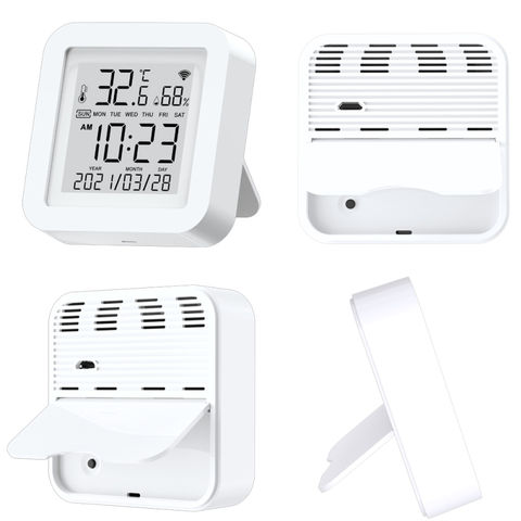 Buy Wholesale China Tuya Smart Life Wireless Digital Lcd Display Thermometer  Home Wifi Temperature Humidity Sensor & Wifi Temperature Humidity Sensor at  USD 18.59