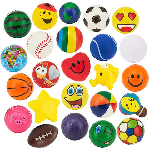 Balle anti-stress arc-en-ciel pour enfant, balle anti-stress, balle à  presser, couleur changeante, jouet pour enfant - AliExpress