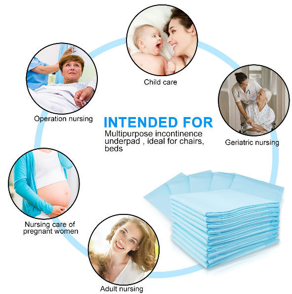 Disposable Incontinence Bed Pads Absorbent Waterproof Protective Mats For  Mattress Sofa Children Adults Elderly