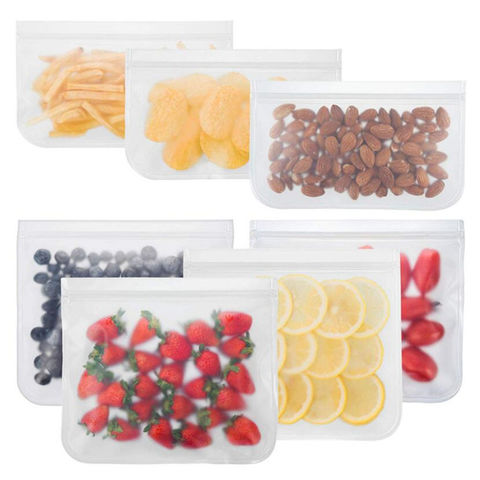 EVA Vegetable and Fruit Preservation Bag Refrigerator Food Fresh-keeping Bag  Sealed Storage Bag Reusable Ziplock Bag Plastic Bag