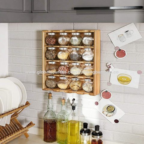 Buy Wholesale China High Quality 4-tier Bamboo Spice Rack With 20