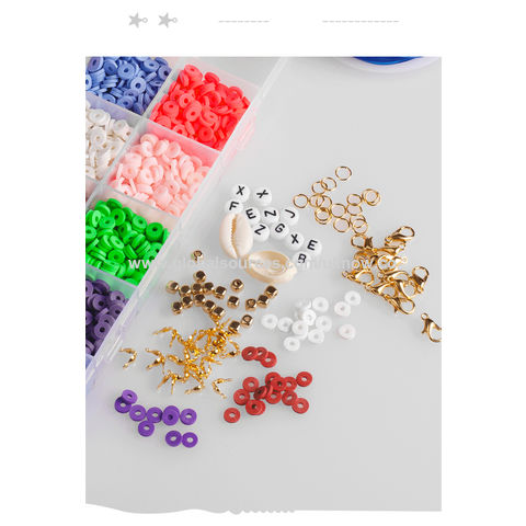 Plastic Jewelry Making Kit, Polymer Clay Bead Set