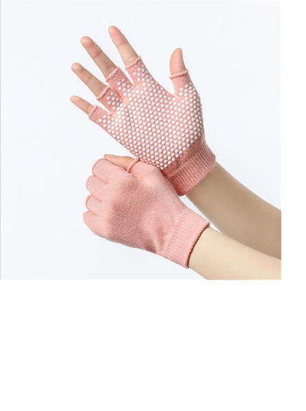 Lady's Five-fingered Aerial Yoga Gloves Antiskid Gloves Yoga Supplements Hooks 