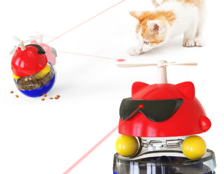 Funny Dog Treat Leaking Toy with Wheel Interactive Toy for Dogs