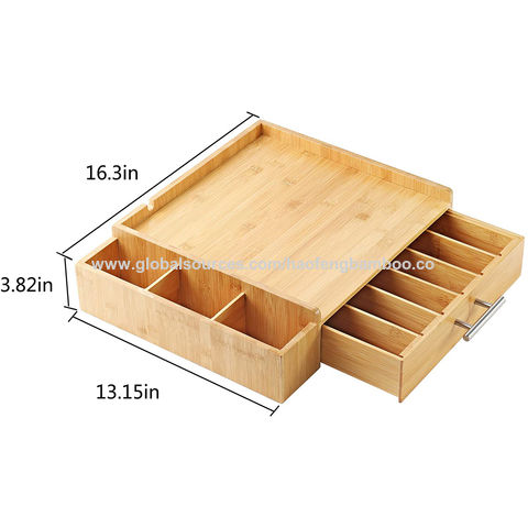 DuneDesign Caja de Bambú para Té y Café - 36x17x16 Organizador Infusiones  Capsulas - Escalera Madera : : Hogar y cocina