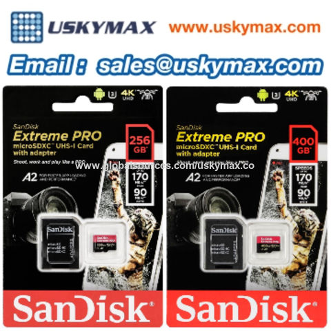 Achetez en gros Offre à La Une Pour Sandisk Extreme Pro Carte Micro Sd 64 Go  128 Go 256 Go 400 Go 512 Go Sandisk Extreme Pro Hong Kong SAR et Pour