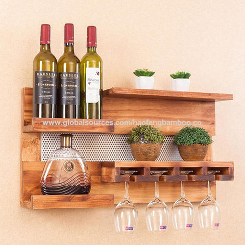 Portable Wine Tray Hanging Wine Glasses Fruit Tray Wooden Picnic