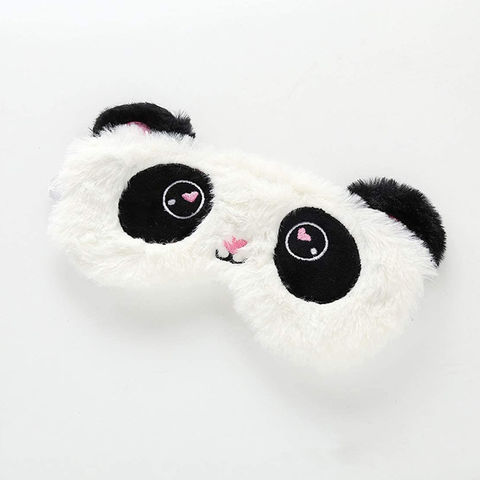 Cute Sleeping Eye Mask Plush Blindfold Travel Sleep Masks Soft Funny Eye  Cover for Kids Girls and Adult 