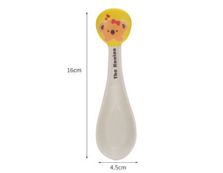 Buy Wholesale China Organic Small Baby Feeding Bamboo Handle Silicone Kids  Wooden Spoon And Fork Set & Baby Feeding Spoon at USD 1.23