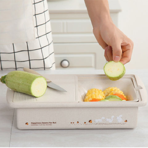 Multi-function Cutting Board, Wheat Straw Plastic Cutting Board