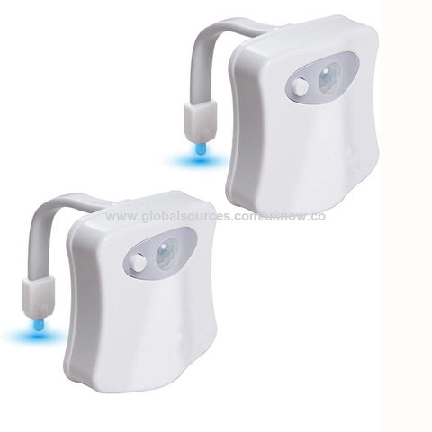 LED Toilet Light PIR Motion Sensor Night Lamp 8 16 Colors