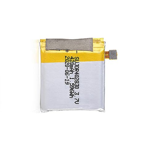 Lithium-Polymer-Akkupack Lipo-Akkupack 3,7 V 402830 420 mAh 1,596 Wh Li-Polymer-Akku SUJOR