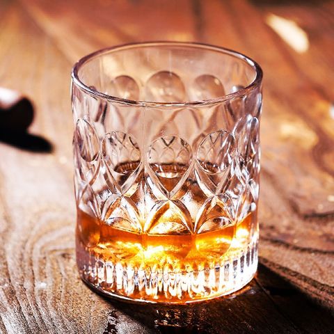 Buy Wholesale China Thick Bottom Lead-free Carved Whiskey Glass Classic For  Water Cocktail Western Wine 9oz-10oz & Whiskey Drinking Glass at USD 0.92