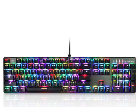 China Motospeed CK104 RGB Wired Keyboard English Layout Gaming ...