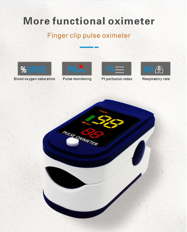 Fingertip Pulse Oximeter Generic Digital Screen Of Finger Pressure ...