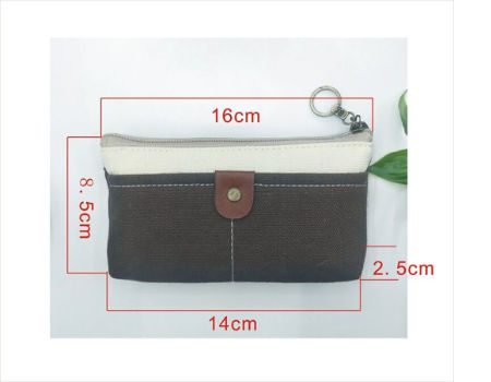 Reusable tool storage organizer coin purse pen folding creative stationery school canvas pencil bag supplier
