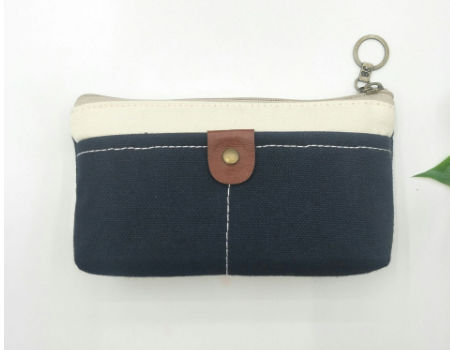 Reusable tool storage organizer coin purse pen folding creative stationery school canvas pencil bag supplier