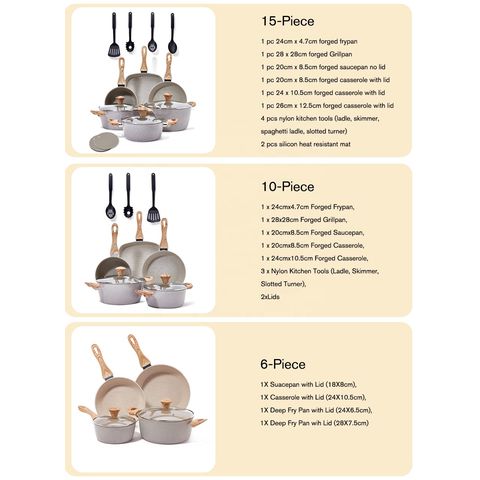White Color Factory Wholesale Marble Coating Inside and Outside Non Stick  Kitchen Utensils Sets Pots and Pans Forged Aluminum Cookware Set with  Induction Bottom - China Cookware and Casserole price