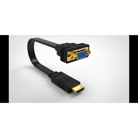 Adaptateur DisplayPort vers HDMI mâle-femelle avec un câble de 15