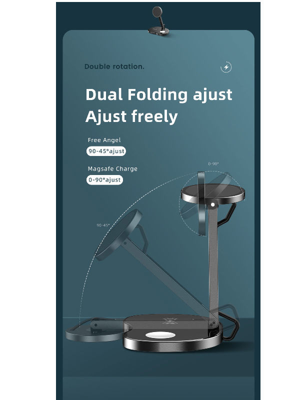 China Multifunction Quick Charge Wireless Charger Stand for