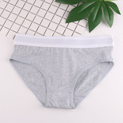 Buy Wholesale China Custom Logo Women's Panties Soft Cotton Plus