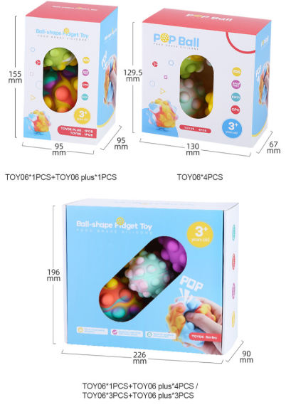 Buy Wholesale China Custom Colors & Logo Pop Ball Fidget Toy Sensory Stress  Releasing Toys, 3d Silicone Pop It Ball & Pop Ball at USD 1.65