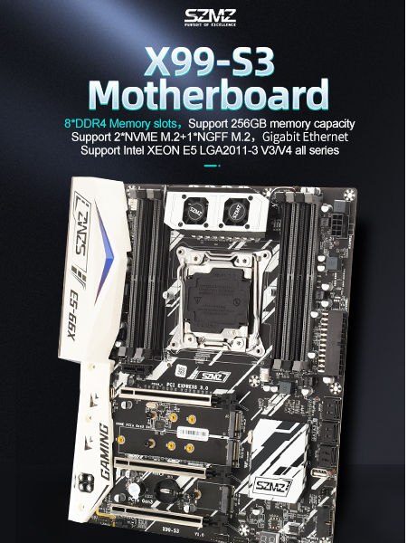 Machinist-kit De Carte Mère Mr9a Pro X99, Lga 2011-3, Processeur Xeon