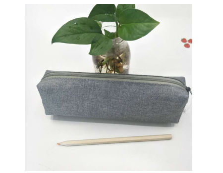 Cotton Linen Black Storage Pouch Stationery Simple Bag Cosmetic Pen Pencil Bag Case Holder for daily supplier