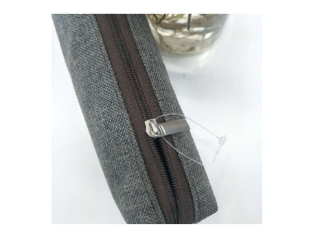 Cotton Linen Black Storage Pouch Stationery Simple Bag Cosmetic Pen Pencil Bag Case Holder for daily supplier