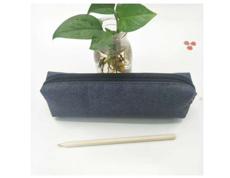 Cotton Linen Black Storage Pouch Stationery Simple Bag Cosmetic Pen Pencil Bag Case Holder for daily supplier