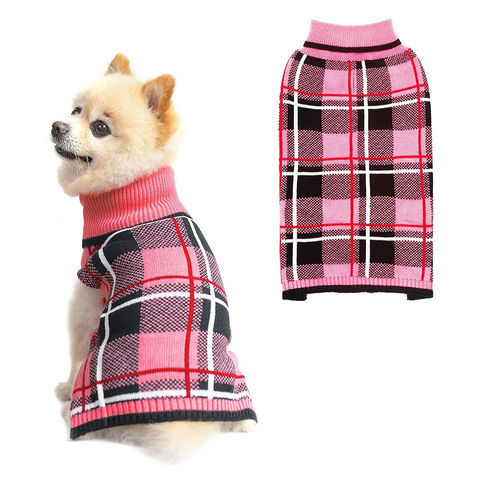 Preppy V-neck Striped Dog Sweater Pullover