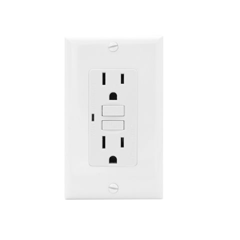 China 125V15A Duplex GFCI Wall Outlet Dual Self-Test Tamper Resistant ...