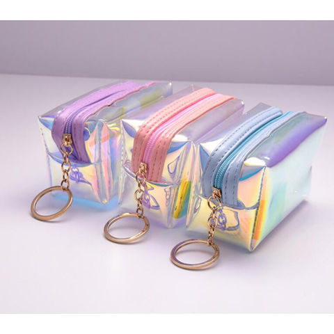Girls Cartoon Bears Transparent Coin Purse Children PVC Zipper Change Purse  Women Mini Lipstick Wallet Flamingos Key Card Bag - AliExpress