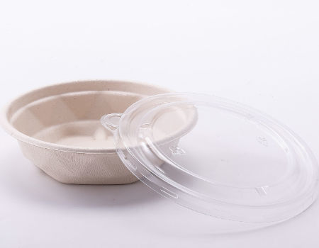 Biodegradable Microwaveable Food Container Eco friendly Bowls 500ml & Lids