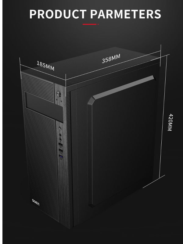 China PC Casing Custom ATX Mid Tower Desktop CPU Case on Global