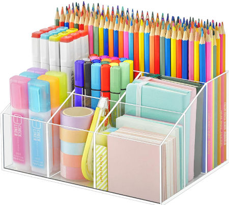 Acrylic Desk Pen Organiser Multi-functional Drawer Stationery Desktop  Storage Box Desk Organizer - Explore China Wholesale Acrylic Desk Organizer  and Pen Organiser, Clear Acrylic Office Desk Accessories, Drawer Stationery  Desktop Storage Box