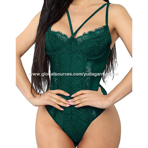 Lingerie Women's Sexy Bodysuit with Leg Ring Lingerie for Women Underwear  Fashion Sexy Underwear Sexy Chemise sexy one-piece underwear Transparent