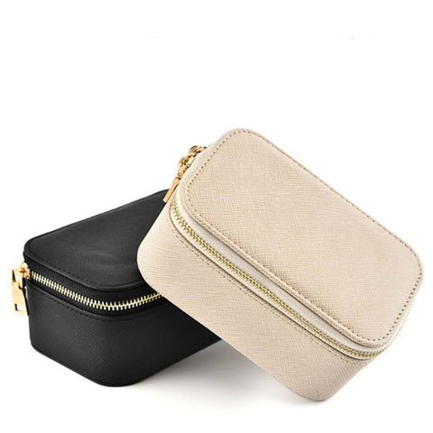 Custom Fashion Exquisite Compact Jewelry Storage Box Double Semicircle  Portable Earrings Ring Jewelry Zipper Bag - China Jewelry Box and Gift Box  price