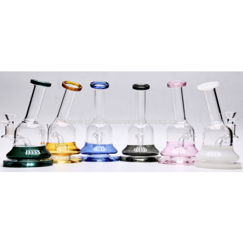 China Custom handmade mini bong tank glass hookah water pipes smoking  Manufacturer and Supplier