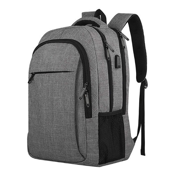 Mochila de viagem, mochila expansível de 40 litros, aprovada para voo para  homens e mulheres, mochila para laptop de 17 polegadas com porta de  carregamento USB, mala extra grande