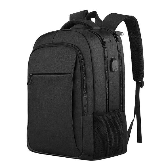  Laptop Backpack,Business Travel Anti Theft Slim Durable Laptops  Backpack with USB Charging Port,Water Resistant College Computer Bag for  Women & Men Fits 15.6 Inch Laptop and Notebook - Black : Electronics