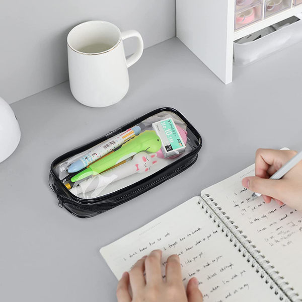 Buy Wholesale China Clear Pencil Case /transparent Pvc Big Capacity Pencil  Pouch/ Pen Bag With Zipper For School & Pencil Case at USD 0.41