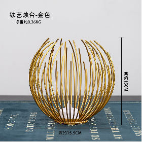 Nordic Luxury Creative Candle Holder Decorations Romantic Candlelight Dinner Wedding Props supplier