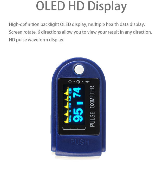 China FDA approved oxygen meter finger portable machine with pulse ...