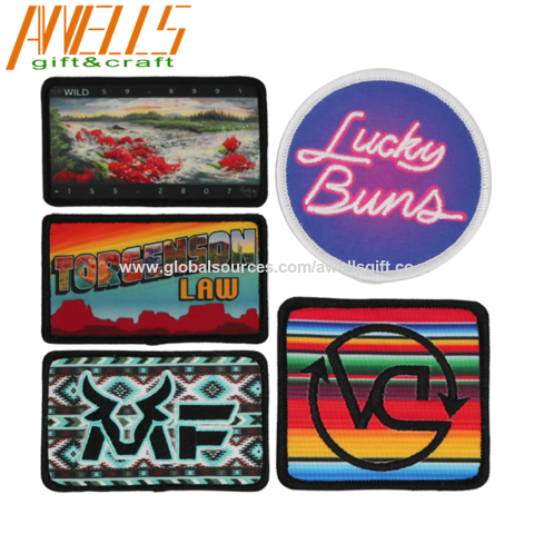 sublimation blank patches hot tranfer printing DIY patch consumable  30pieces/lot